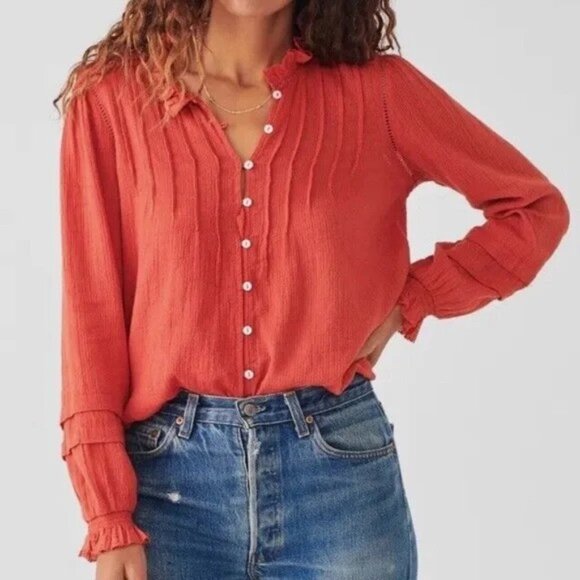 Faherty Tops - Faherty Willa Shirt Medium